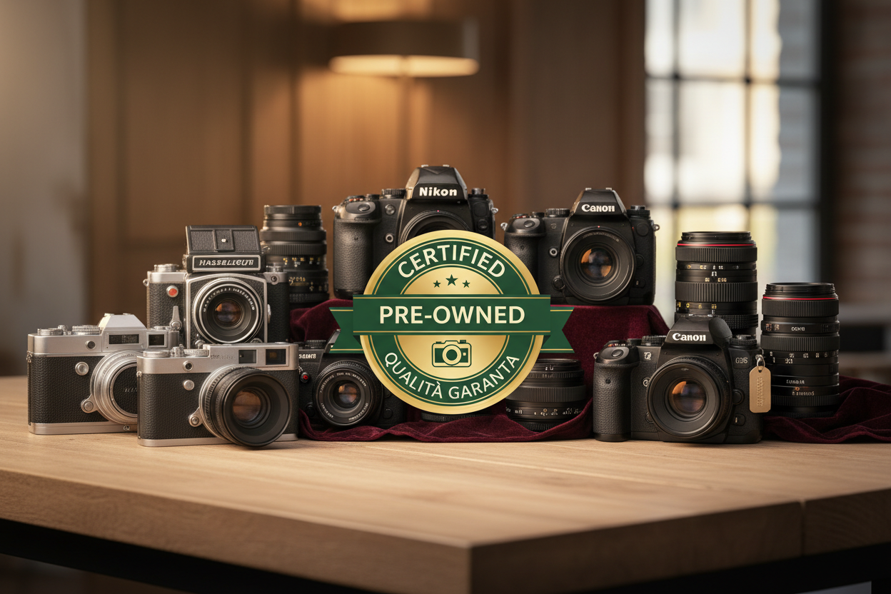 Fotocamere usate certificate: risparmia fino al 40% con la garanzia