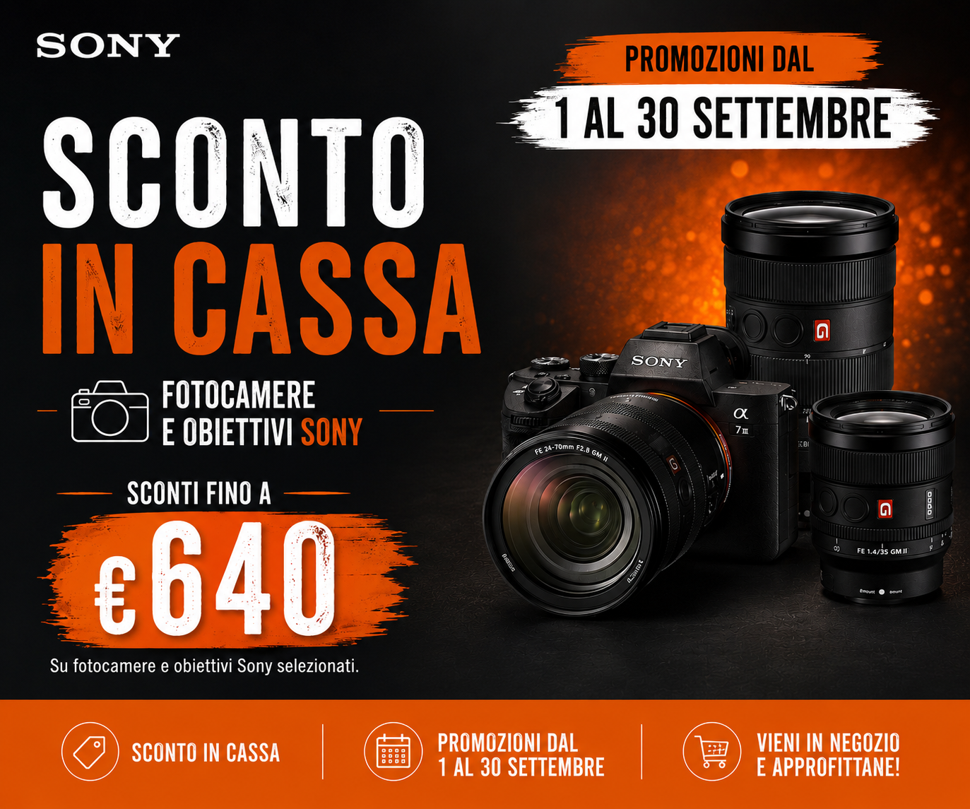 Sony Sconto in cassa Settembre 2026