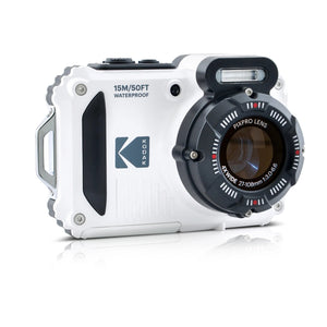 Kodak PIXPRO WPZ2 16MP 4x Zoom Tough Compact Camera - White