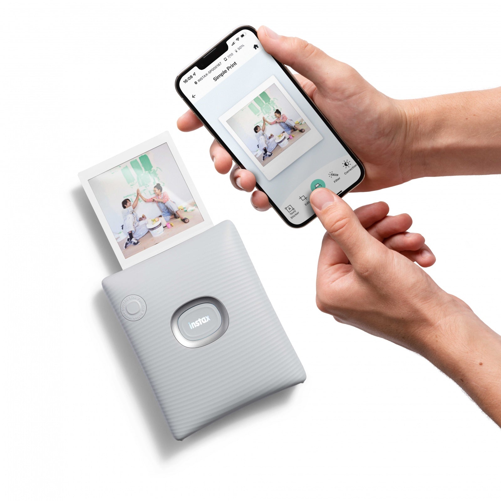 Fujifilm Instax Square Link Ash White