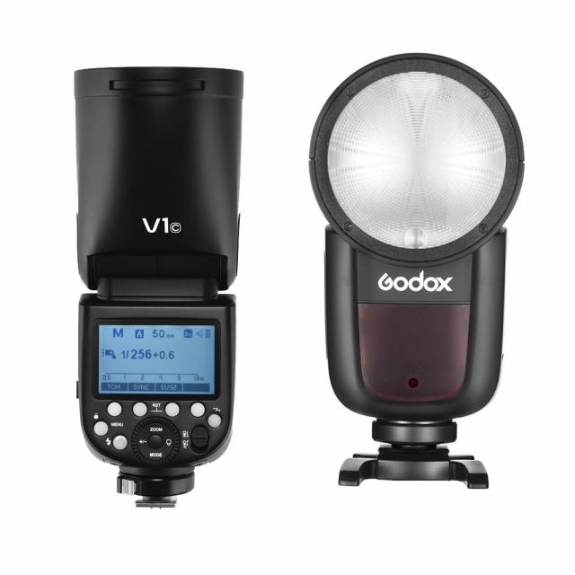 Godox Kit camera flash circolare V1 TTL