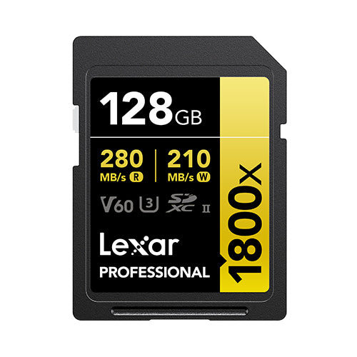 Lexar® Scheda SD Professional 1800x SDXC™ UHS-II Card GOLD Series