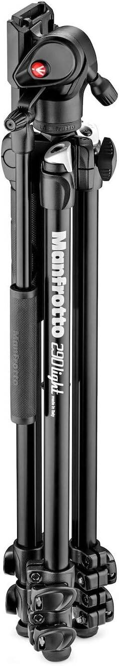Manfrotto MK290LTA3 V, Kit 290 Light with Video Fluid Head, Aluminium ...