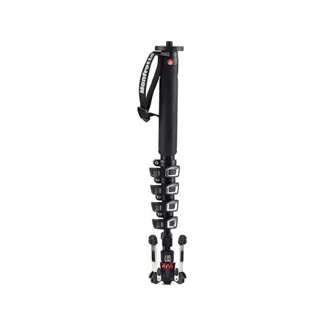 Manfrotto Monopiede video XPRO+ base fluida in alluminio, 5 sezioni