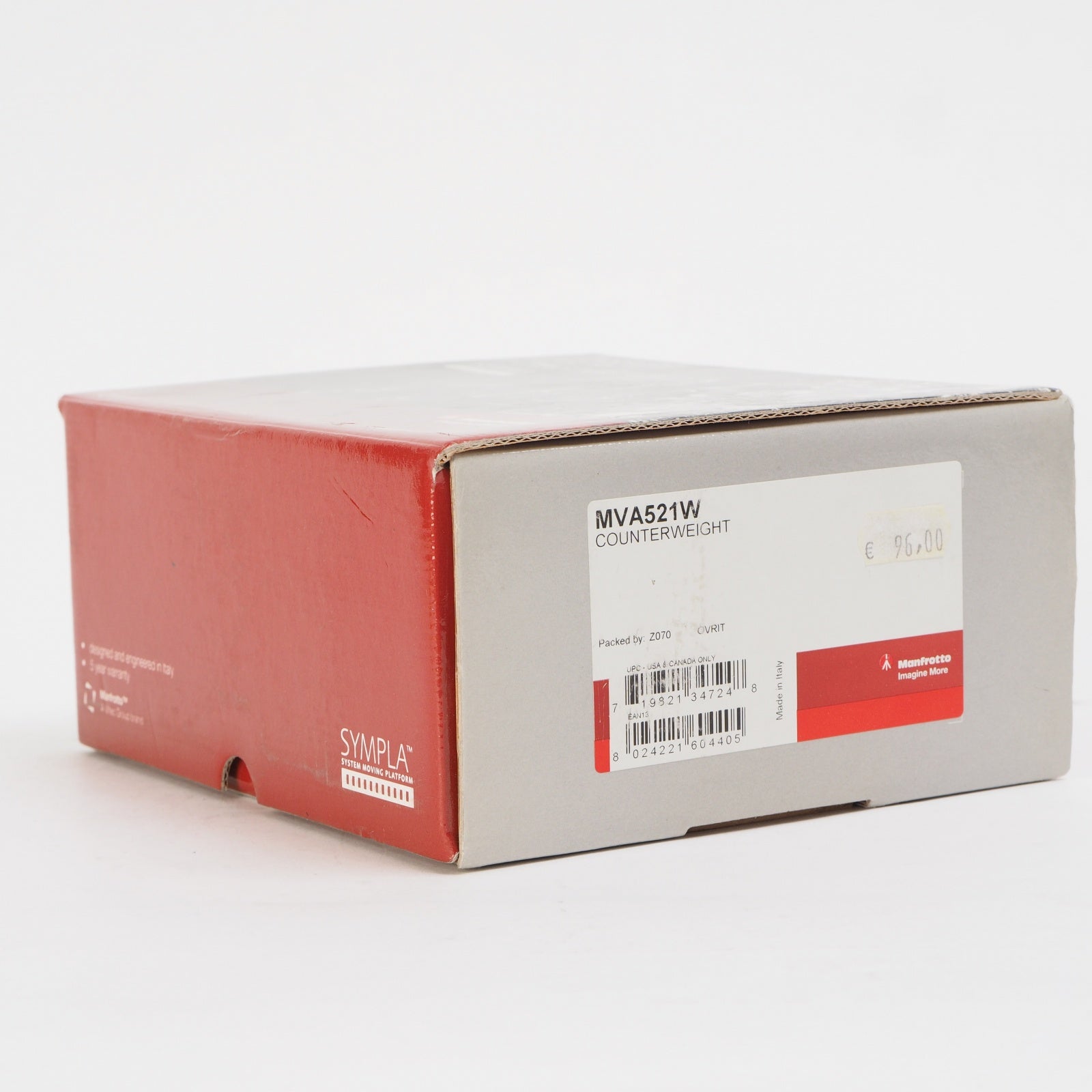 MANFROTTO SYMPLA MVA521W CONTRAPPESO SYMPLA