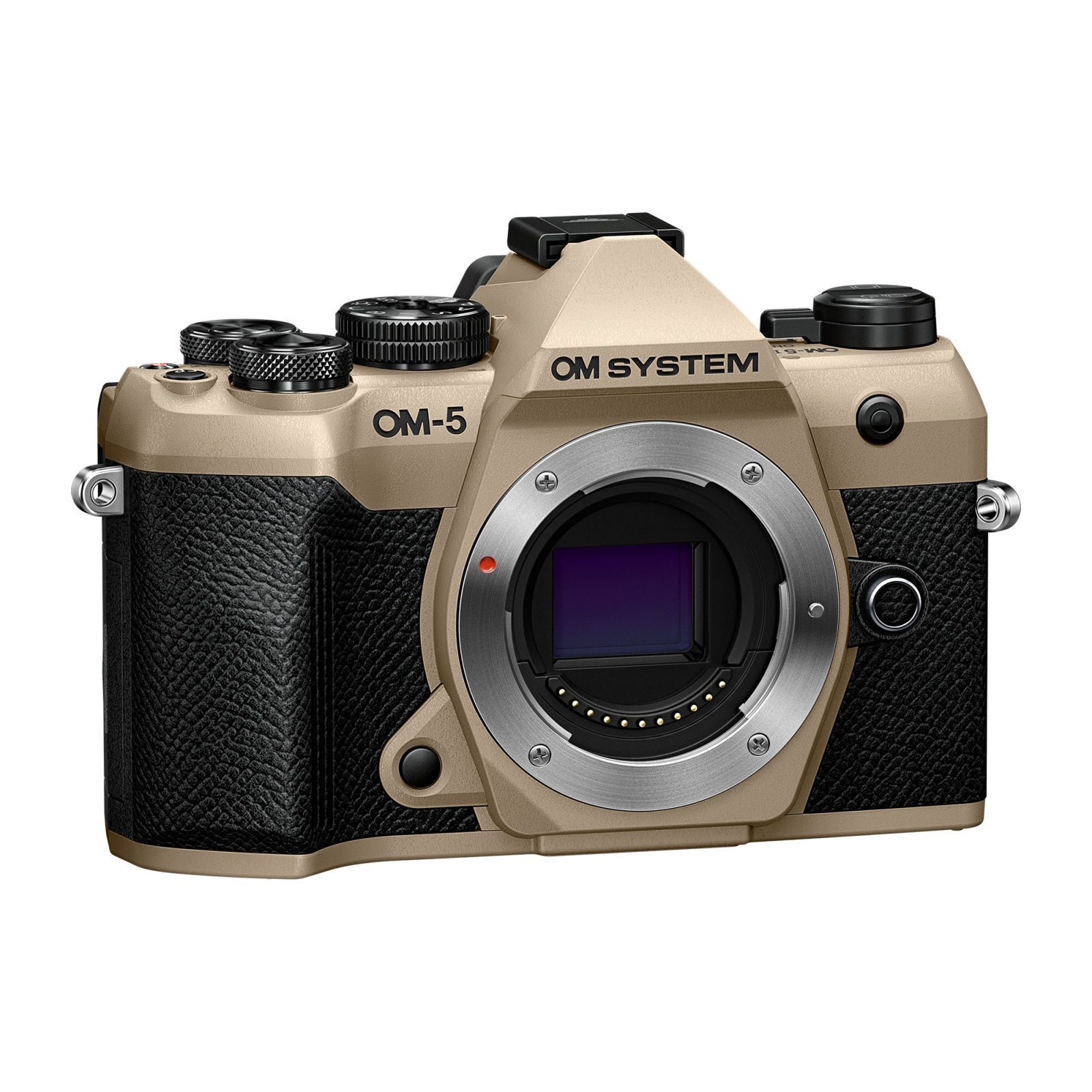 OM System OM-5 Mark II body Sand Beige