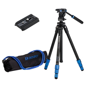 Slim Tripod Kit with S2CSH Aluminum Head and QR4 Plate | Benro