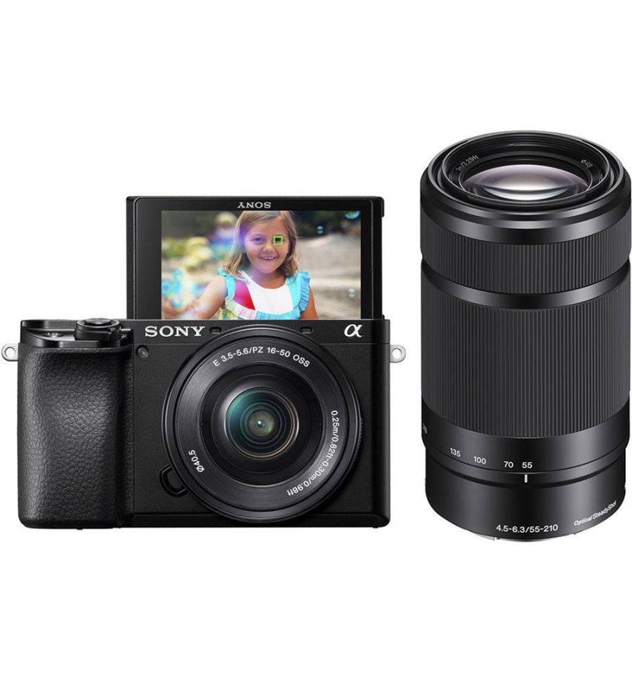 SONY A6100 Kit con 2 objetivos: 16-50mm + 55-210mm | ILCE6100AXB