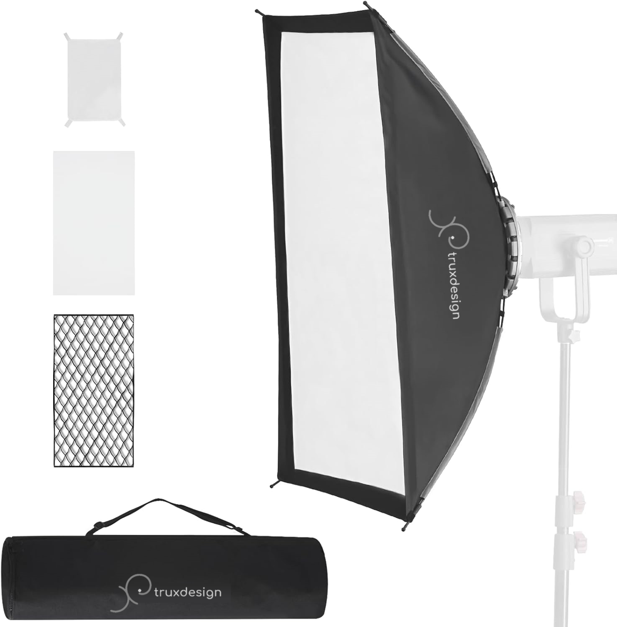 Trux Design Softbox 60x90cm griglia con apertura rapida e sacca