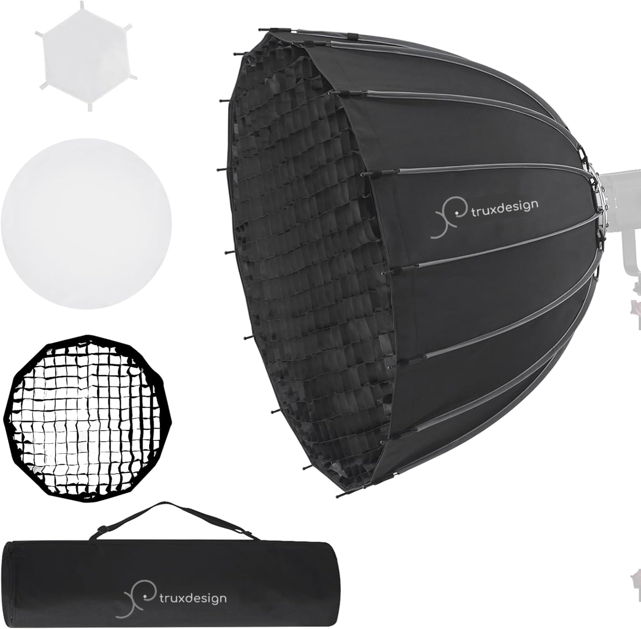 Trux Design Softbox QR 16 raggi 90cm griglia e sacca