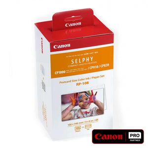 Carta Canon RP-108 per Canon Selphy CP1000 Series — Canon Pro Partner