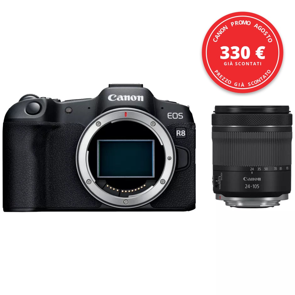 Canon EOS R8 + RF 24-105mm F4-7.1 IS STM — Canon Promo Agosto