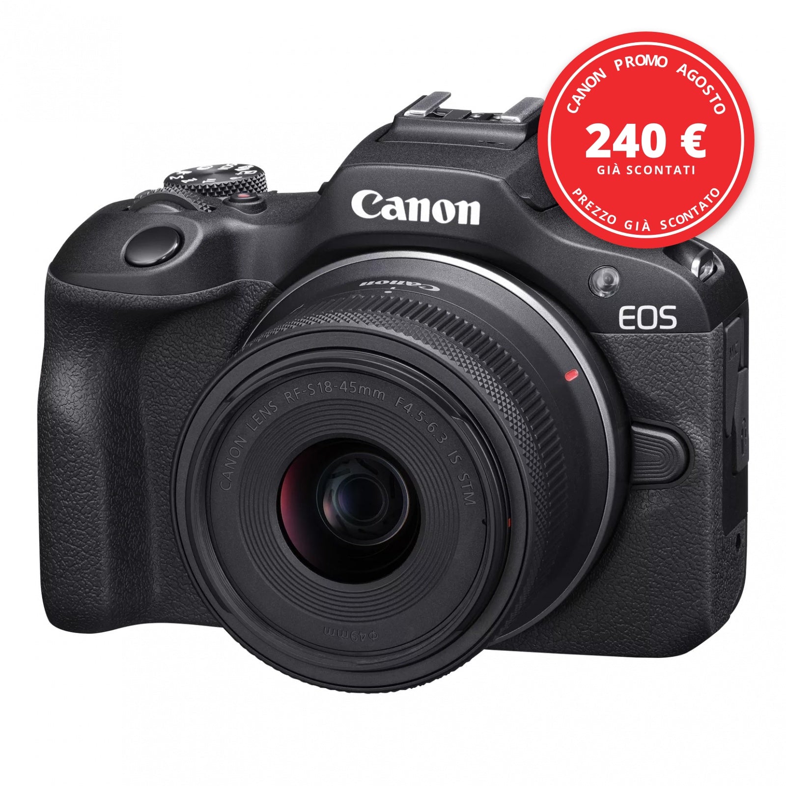 Canon EOS R100 kit RF-S 18-45mm IS STM — Canon Promo Agosto