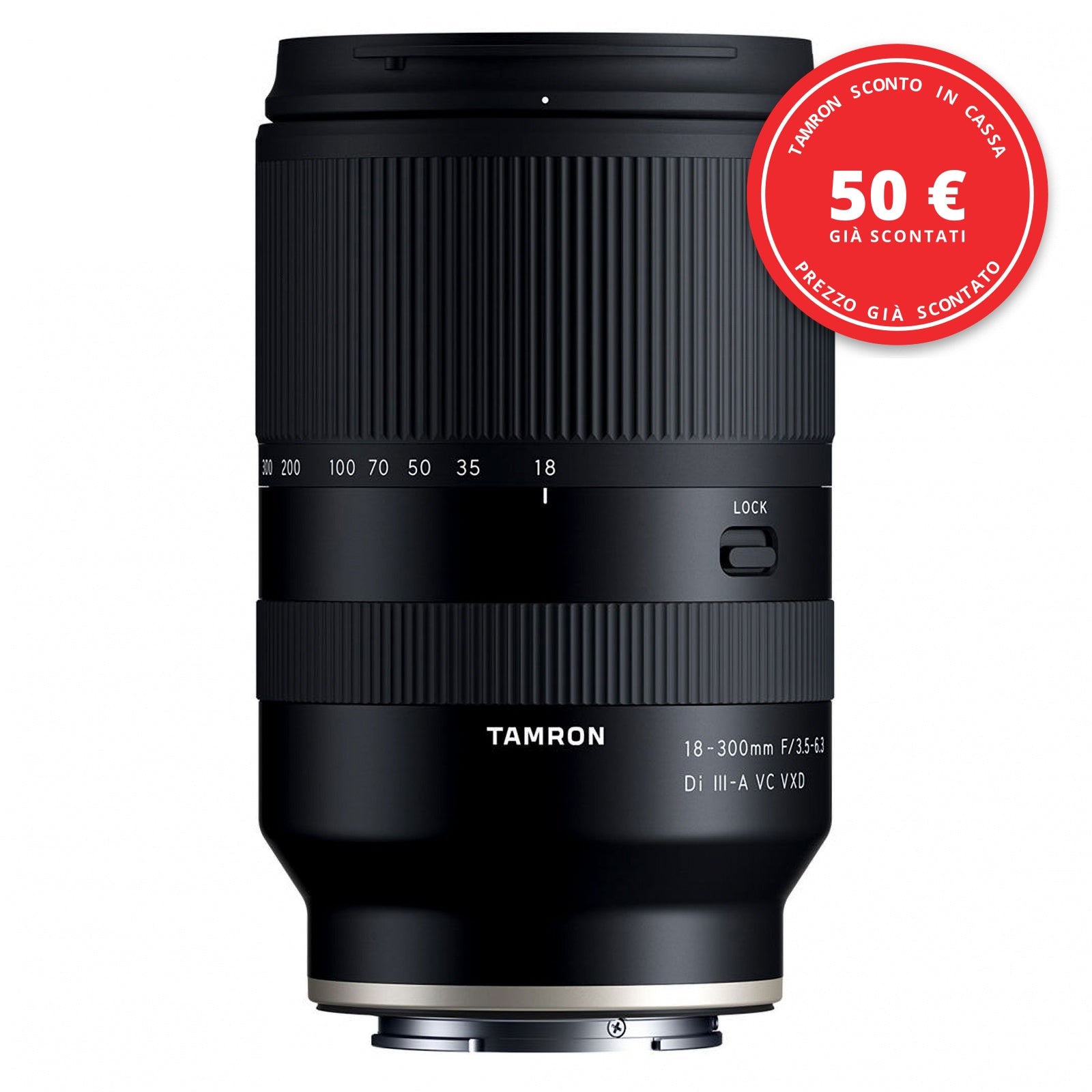 Tamron 18-300mm f/3.5-6.3 Di III-A VC VXD Sony E — Tamron Sconto in cassa