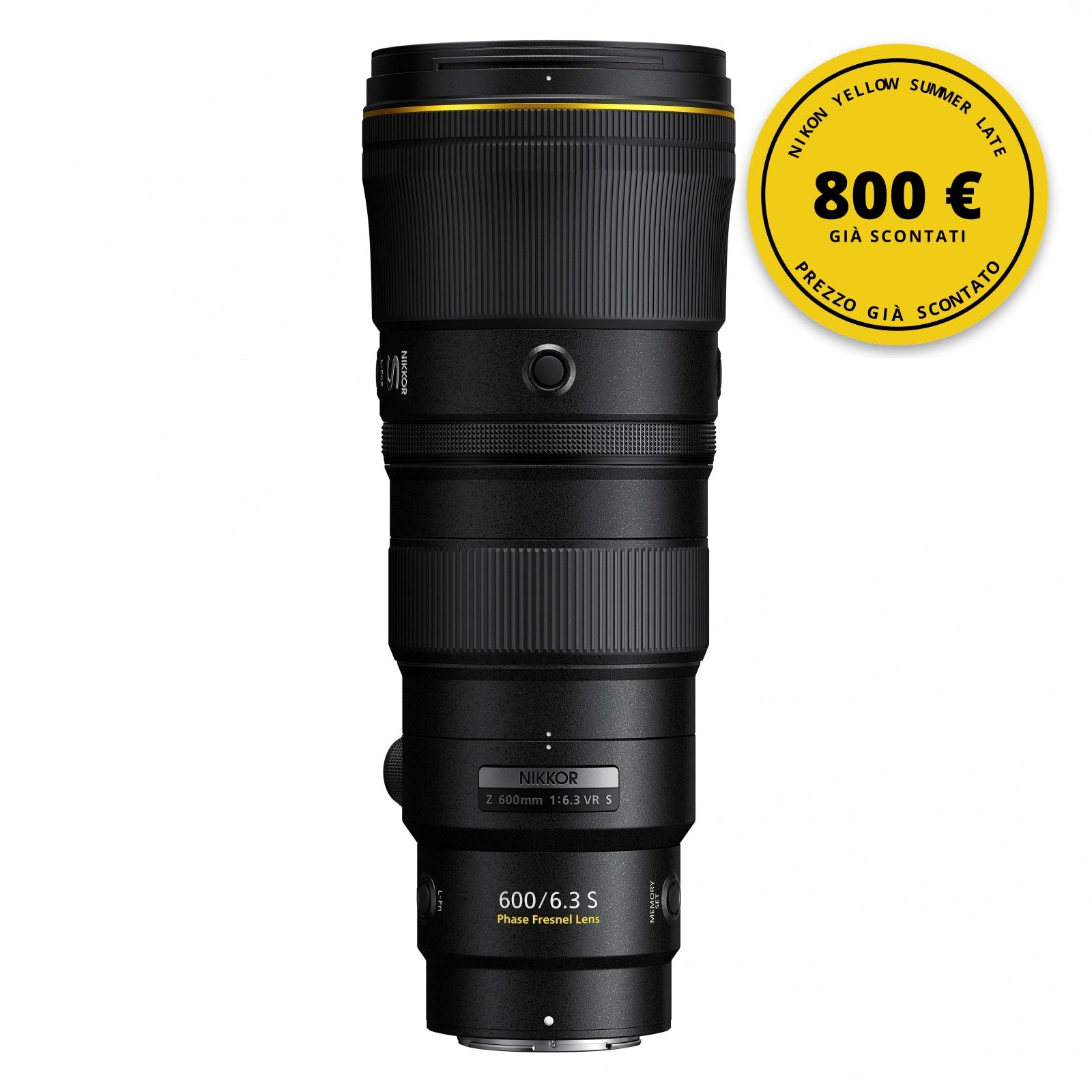 Nikon Nikkor Z 600mm f/6.3 VR S — Nikon Yellow Summer Late