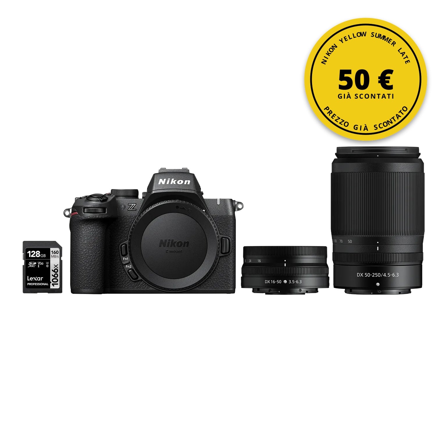 Nikon Z50 II kit Nikkor Z 16-50mm VR + Z 50-250mm VR — Nikon Yellow Summer Late