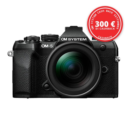 OM System OM-5 Mark II con 12-40mm F2.8 PRO II — OM System Cash Back settembre