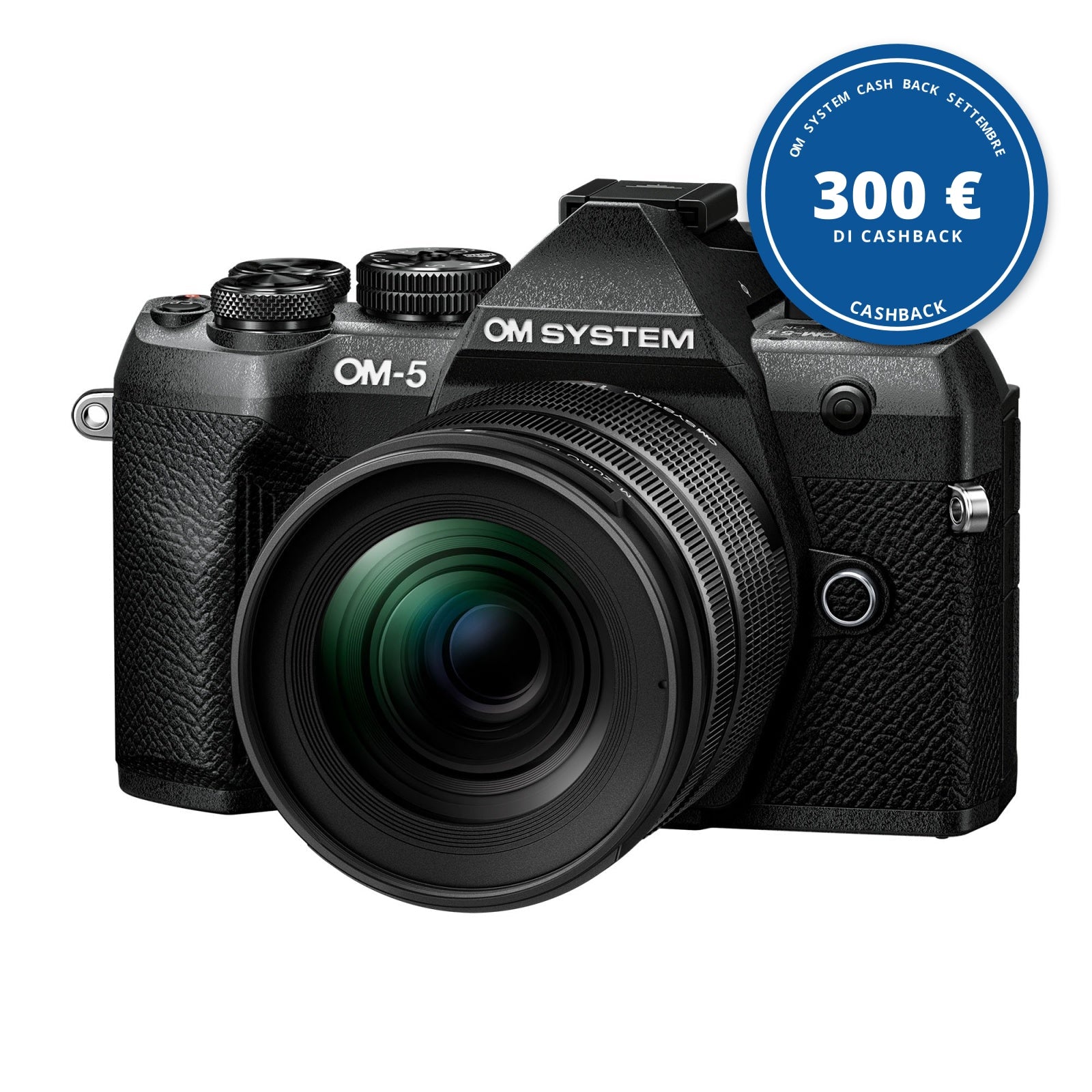 OM System OM-5 Mark II kit M.Zuiko ED 12-45mm f/4 Pro Black — OM System Cash Back settembre