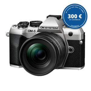 OM System OM-5 Mark II kit M.Zuiko ED 12-45mm f/4 Pro Silver — OM System Cash Back settembre