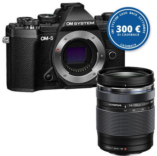 OM System OM-5 II Black Kit 14-150mm — OM System Cash Back settembre