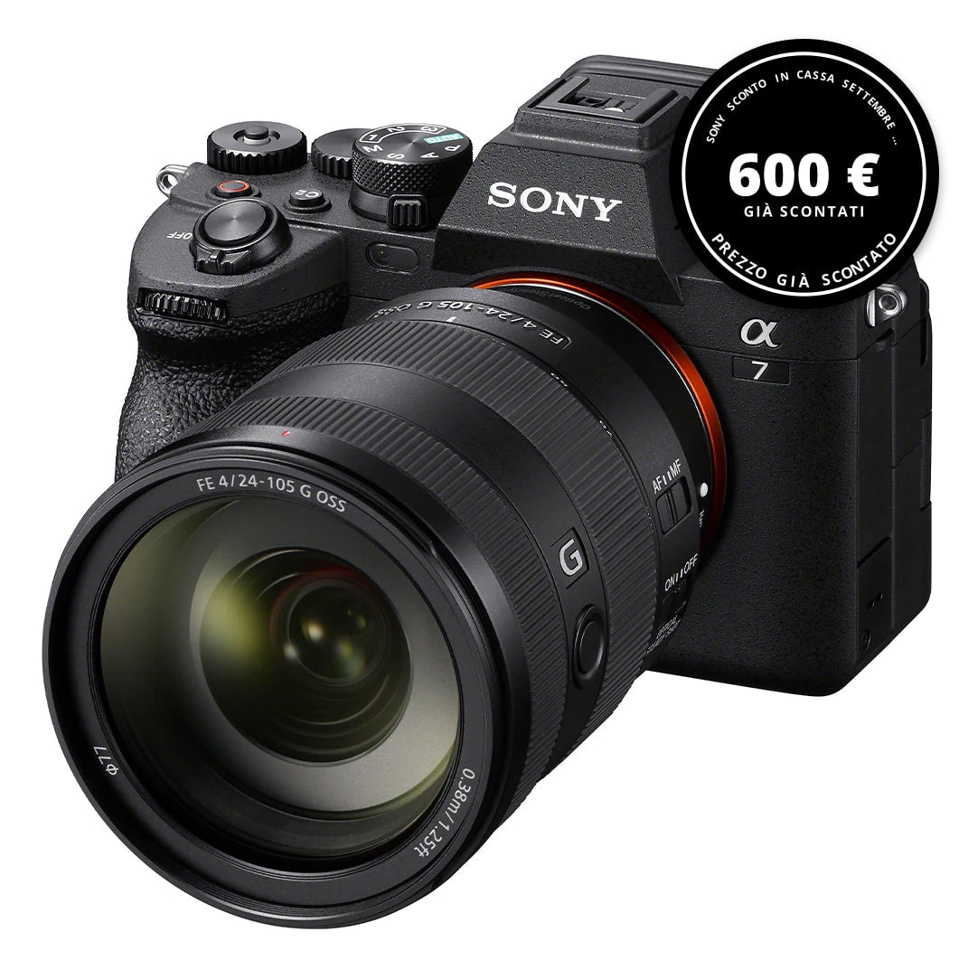 Sony A7M4 kit FE 24-105mm G OSS — Sony Sconto in cassa Settembre 2026