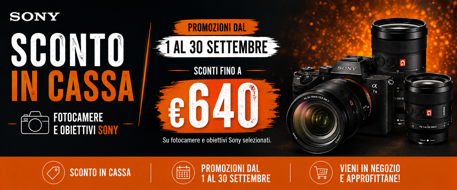 Sony Sconto in cassa Settembre 2026