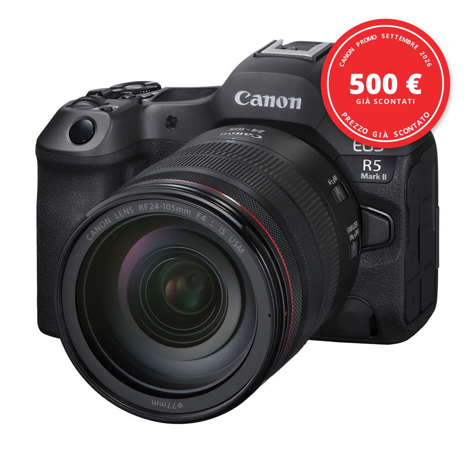 Canon EOS R5 Mark II kit RF 24-105mm f/4 L IS USM — Canon Promo Settembre 2026
