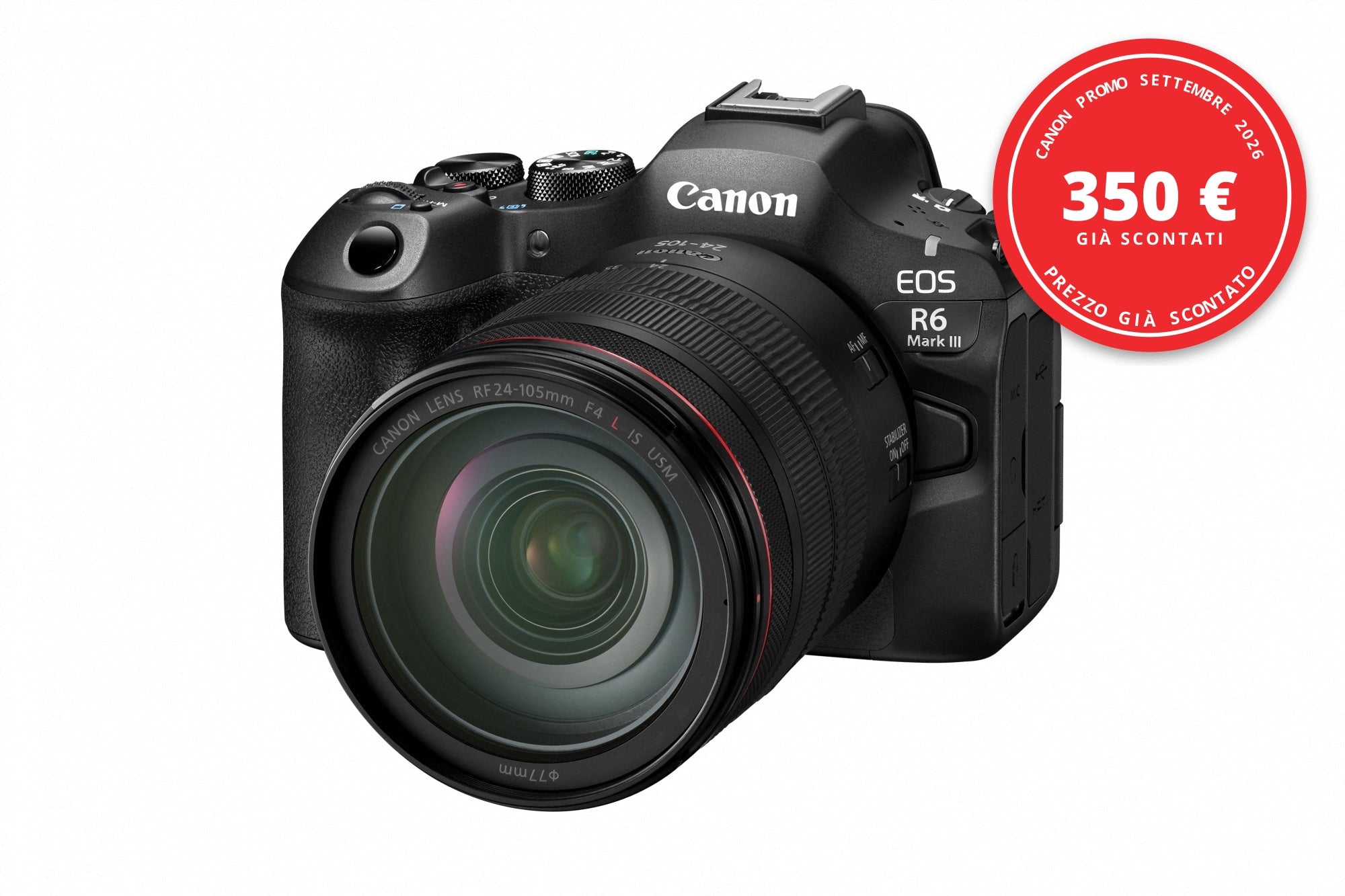 Canon R6 Mark III kit 24-105mm f/4 RF — Canon Promo Settembre 2026