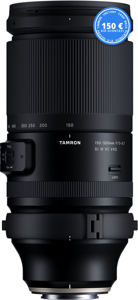 Tamron 150-500mm F/5-6.7 Di III VC VXD per Fujifilm X — Tamron Instant Cash Back