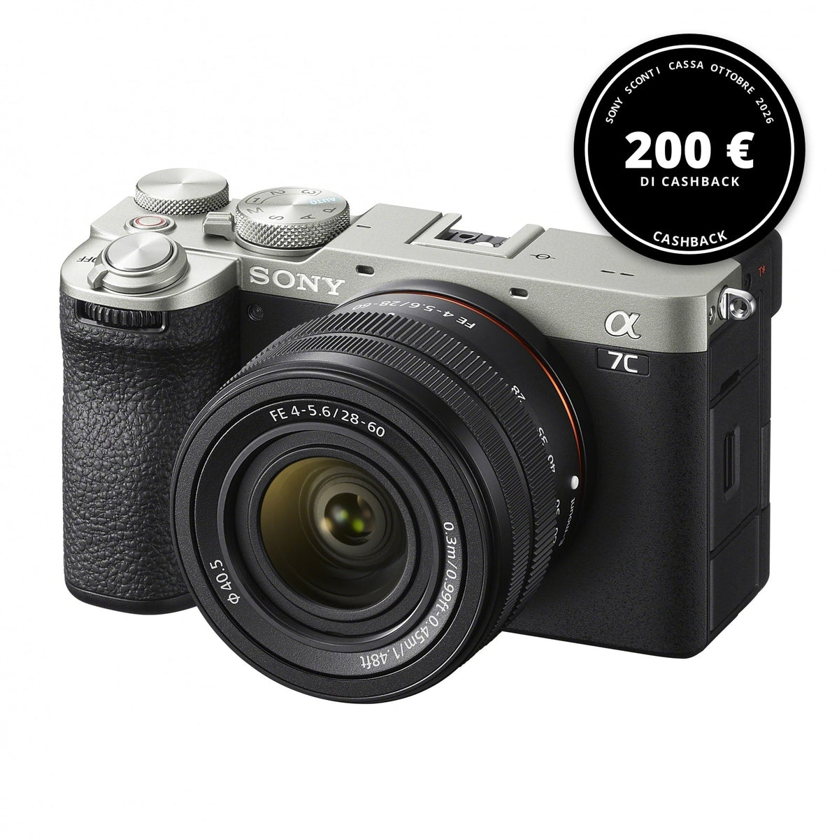 Sony A7C II kit FE 28-60mm f/4-5.6 Silver — Sony Sconti cassa Ottobre 2026