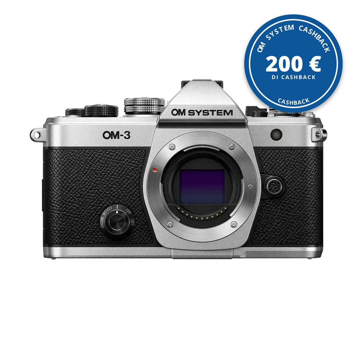 OM System OM-3 body Silver — OM SYSTEM CASHBACK