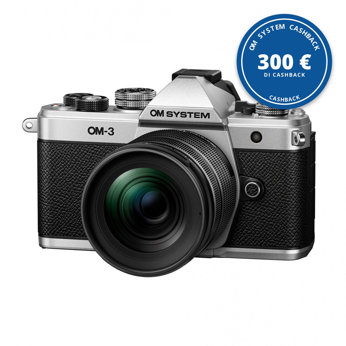 OM System OM-3 kit M.Zuiko ED 12-45mm f/4 Pro Silver — OM SYSTEM CASHBACK