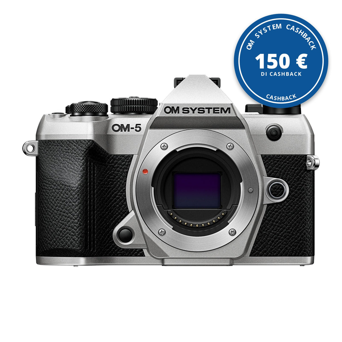 OM System OM-5 Mark II body Silver — OM SYSTEM CASHBACK