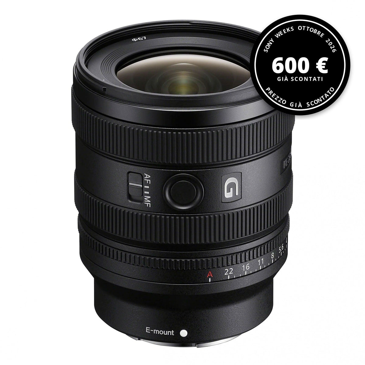 Sony FE 16-25mm f/2.8 G — Sony Weeks ottobre 2026