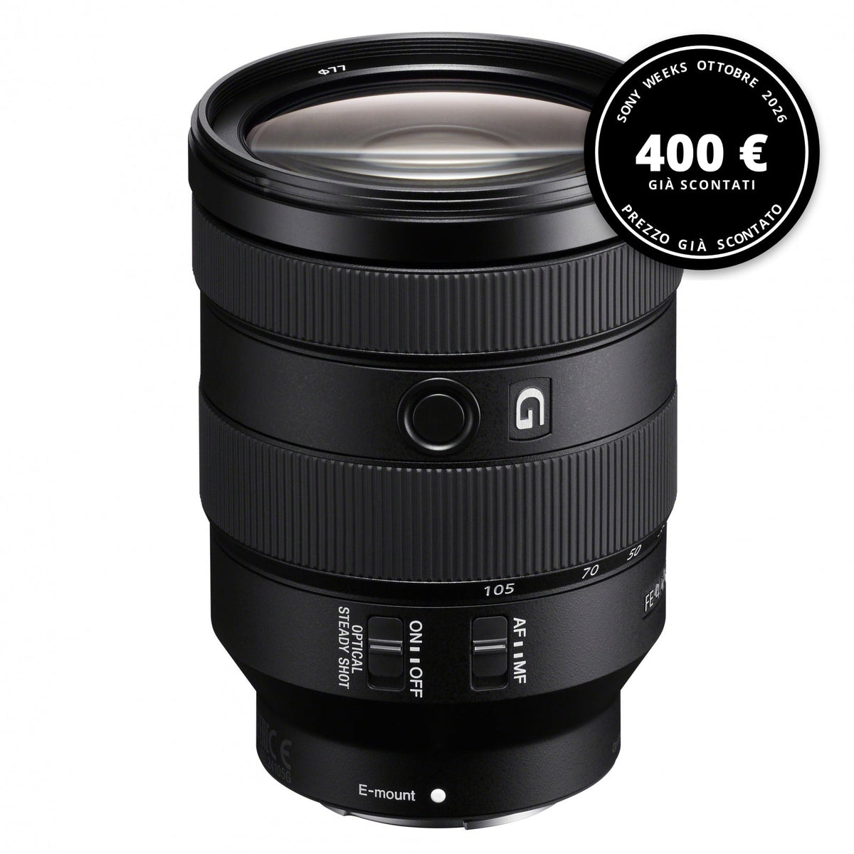 Sony FE 24-105mm f/4 G OSS — Sony Weeks ottobre 2026