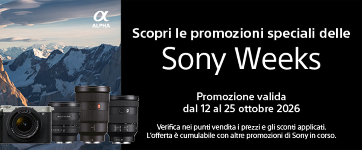 Sony Weeks ottobre 2026