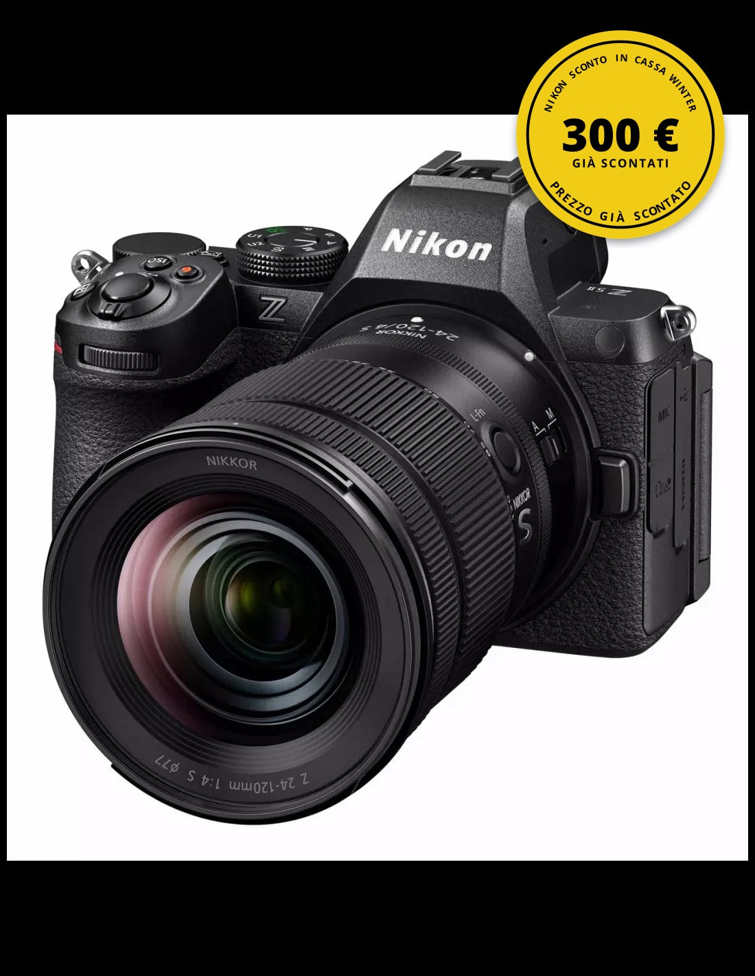 Nikon Z5 II + NIKKOR Z 24-120mm f/4 S + SDXC 128GB — Nikon Sconto in cassa Winter
